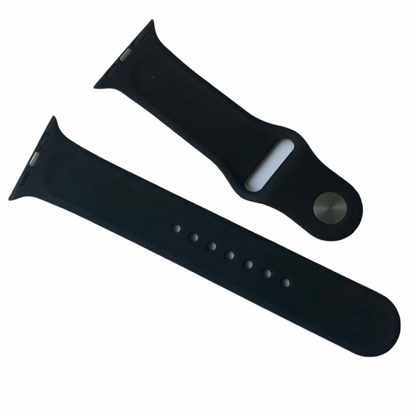 5/$20 NEW BLACK Silicone Sport Band Apple Watch 38/40/41mm M/L - Picture 5 of 8